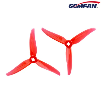 Gemfan Hurricane 4023 4x2.3 3-blade Red propeller