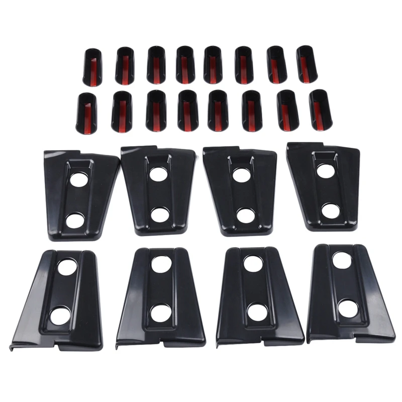 8X Car Abs Door Hinge Cover Trim For Jeep Wrangler Jk Unlimited 4 2007-2017