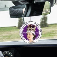 queen elizabeth ii 2022 white gold silver jubilee 70th pendant car 10x10cm anniversary t5q0