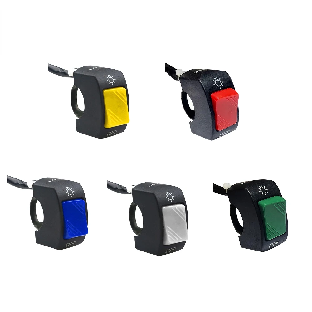 

Button Connector Handlebar ON/OFF Switch Motorcycle Switch Push Button for ATV Electronic Bike Scooter Motorbike