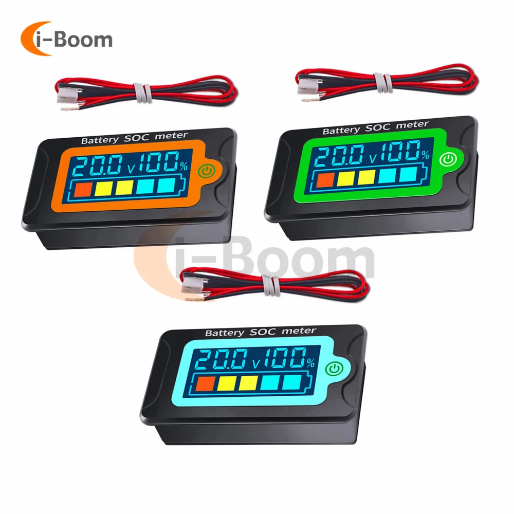 

Тестер емкости литиево-железо-фосфатных аккумуляторов PZEM-009 DC8-100V, ЖК-дисплей, вольтметр, индикатор уровня мощности для автомобилей и мотоци...