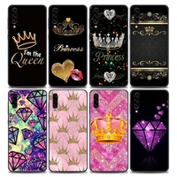 queen princess diamond crown case for samsung galaxy a50 a50s a70 a30 a30s a10 a20 a40 a80 a90 a7 a9 2018 soft phone cover cases