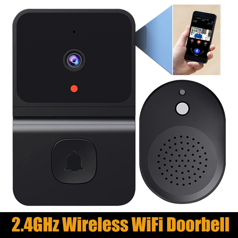 

Дверной звонок Wi-Fi Tuya, 2,4 ГГц, ИК, ночное видение, широкий угол обзора 100 градусов