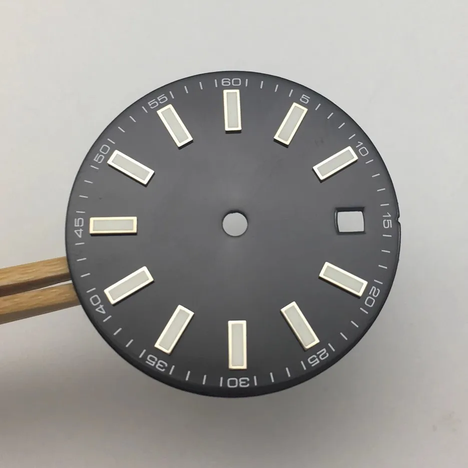 

New 29mm Watch Accessories Modified Green Luminous Dial for 2813/8215/8205 movement Mechanical Installation Accessorie