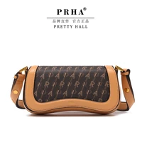 prha luxury high quality designer brand womens bag premium sense single shoulder leather flap fashion handbag clutch