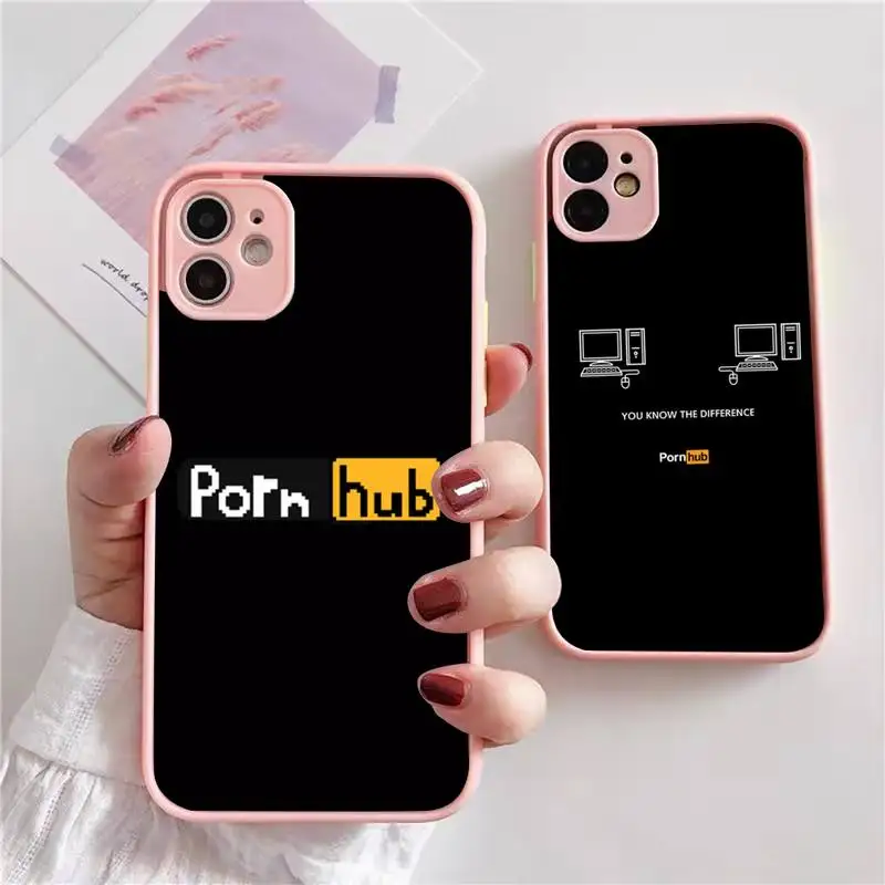 

Pornhub чехол для телефона iphone 13 12 11 xr xs x 7 8 pro max светло-розовый мягкий силиконовый прозрачный чехол из ТПУ