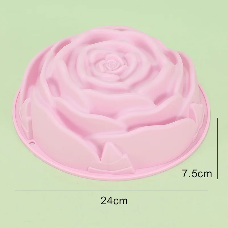3D Цветочный поднос для выпечки силиконовые формы торта форма пиццы мусса большая