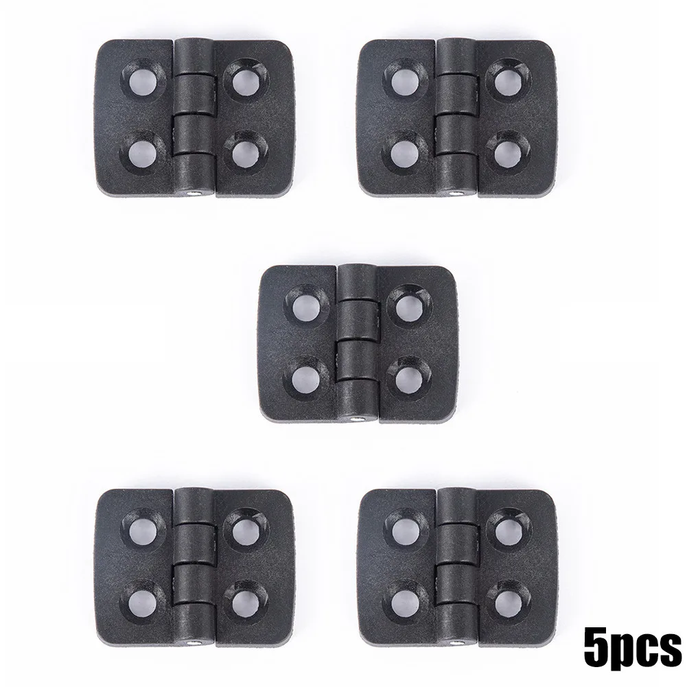 

5/10 Pcs Nylon Small Hinge Black Mini Plastic Door Bearing Butt Joint Cabinet ABS Hardware Plastic Square Plastic Hinge Hinge