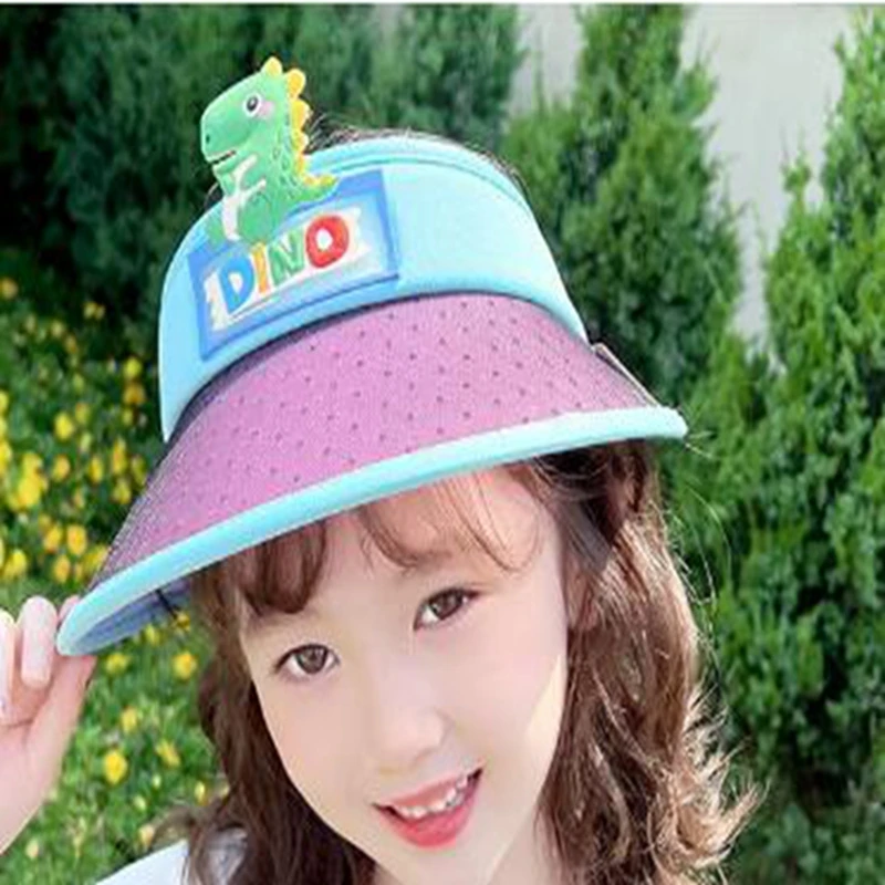

Мультяшная летняя Солнцезащитная шляпа для маленьких девочек и мальчиков, солнцезащитные кепки с защитой от УФ лучей, Детские регулируемые пляжные кепки, дорожная шапка для малышей, женская