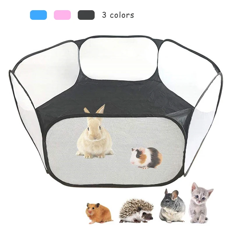 

Portable Pet Hamster Cat Dog Cage Tent Playpen Folding Fence for Hedgehog Small Animals Puppy Kitten Rabbit Guinea Pig Lapin Rat