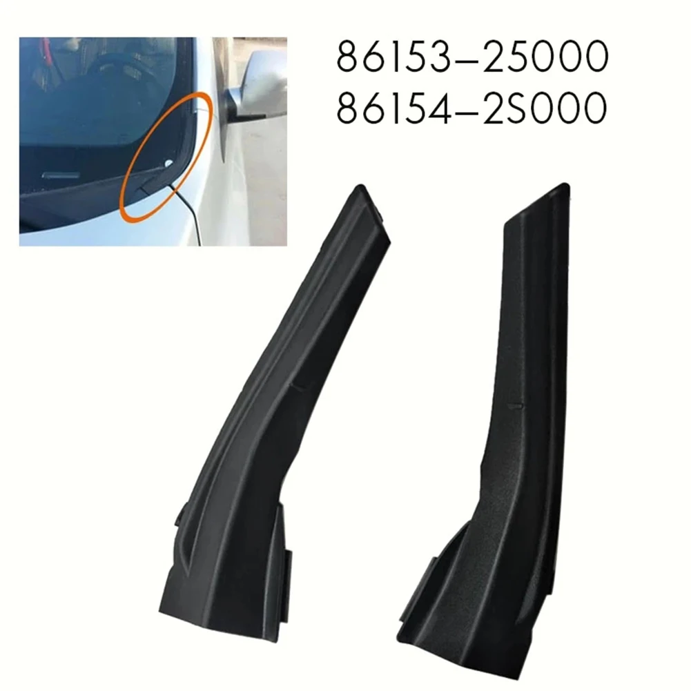 

1pair Car Front Windshield Wiper Cover 861532s000 861542s000 Water Deflector Cowl Plate For Hyundai Ix35 Tucson Replace Parts