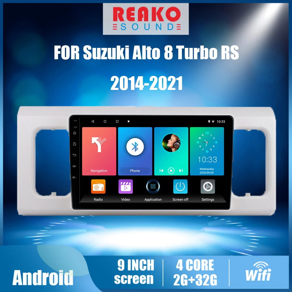 

4G Carplay Android Multimedia Player 9 Inch 2 Din For Suzuki Alto 8 Turbo RS 2014-2021 Car Radio GPS Navigation WIFI Head Unit