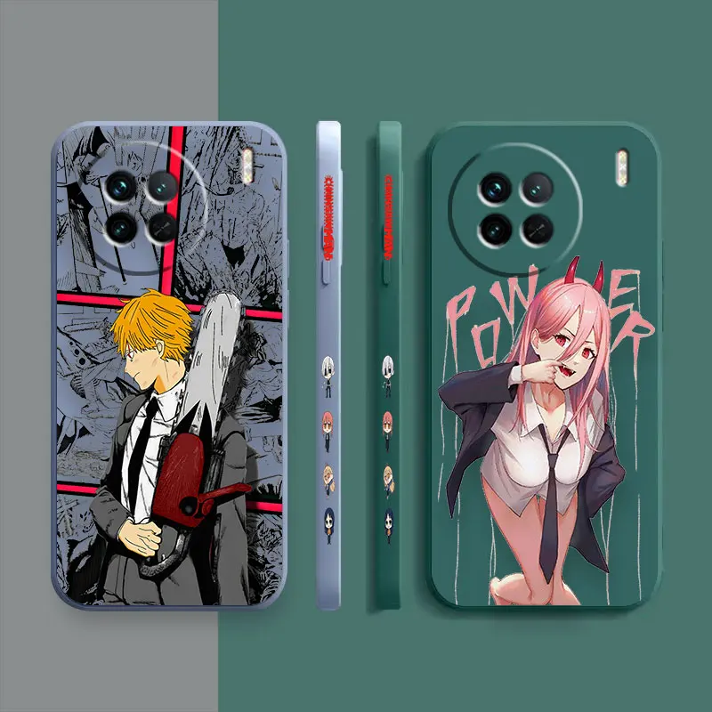 Chainsaw Man Power Denji Phone Case For VIVO X21I X21S X23 X27 X30 X50 X60 X70 X80 X90 5G PRO PLUS Colour Case Funda Shell Capa