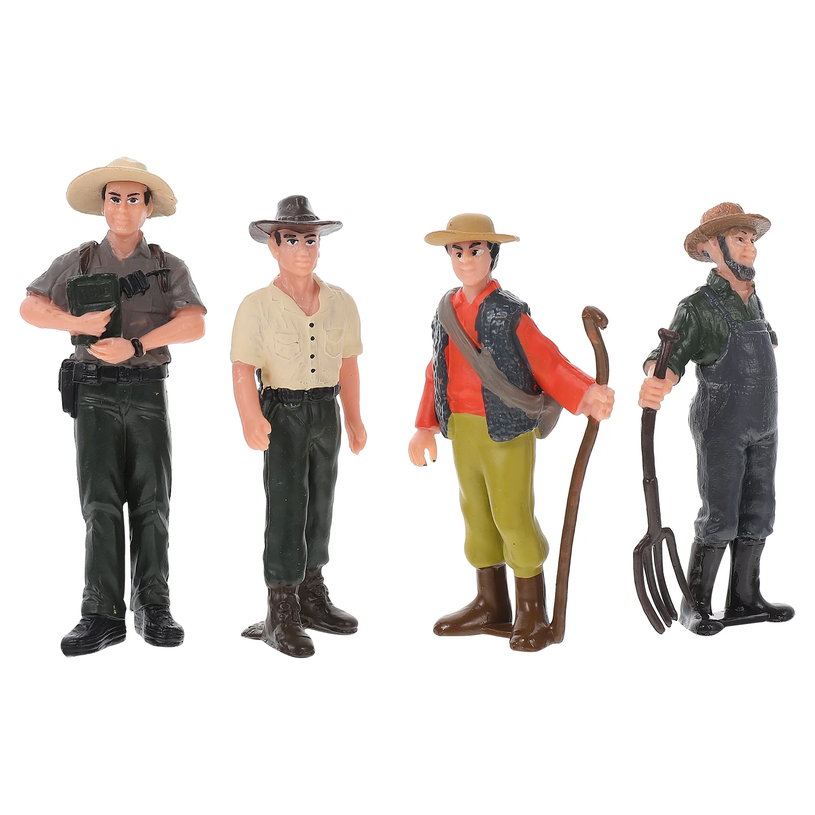 4 шт. имитация маленьких фермеров фигурки сельскохозяйственных работ игрушки