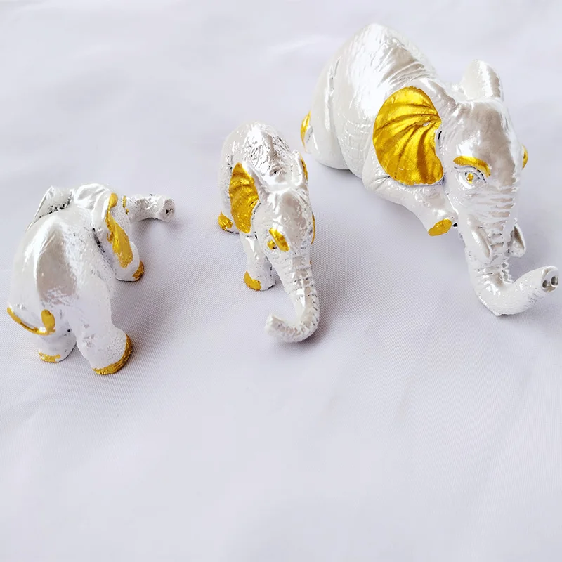 

Полимерный слон, украшение, слон, семья, имитация животного, мультяшный Настольный кулон, украшения для детской комнаты, декоративная кукла