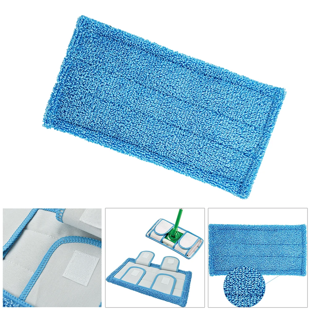 

1pc Reusable Microfiber Floor Mop Pad Double-Acting Mop For Swiffer Sweeper Household Cleaners Mop Spin Mop Cloth