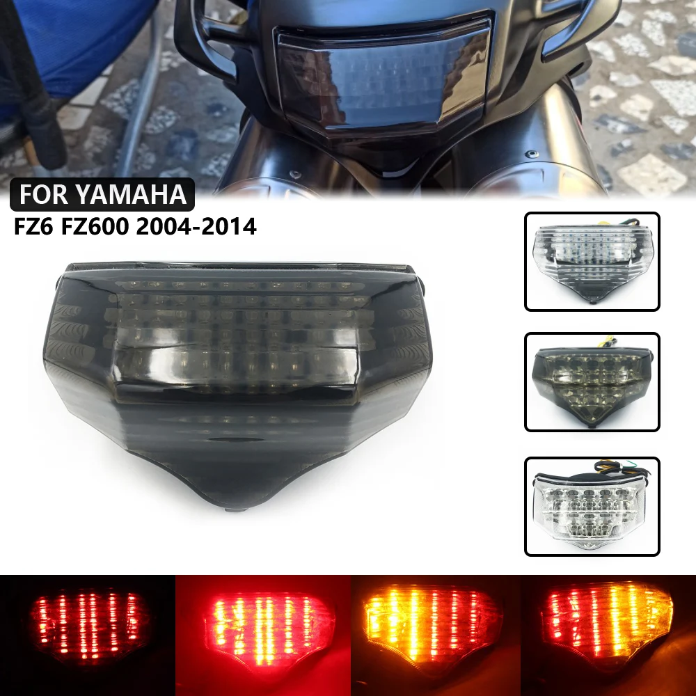 

for Yamaha FZ600 FZ6 FAZER 2004 2005 2006 2007 2008 2009 Motorcycle LED taillights brake assembly with steering rear tail light