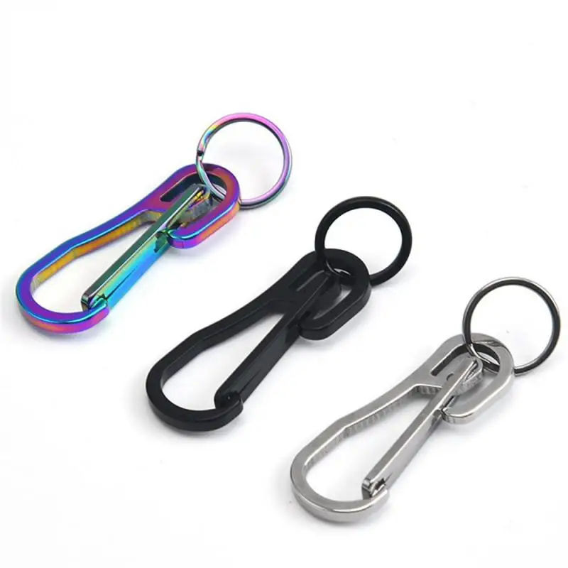 

Carabiner EDC Outdoor Tool Titanium Steel Keychain Buckle Key Ring Climbing Mountaineering Accessories Outdoor Tool