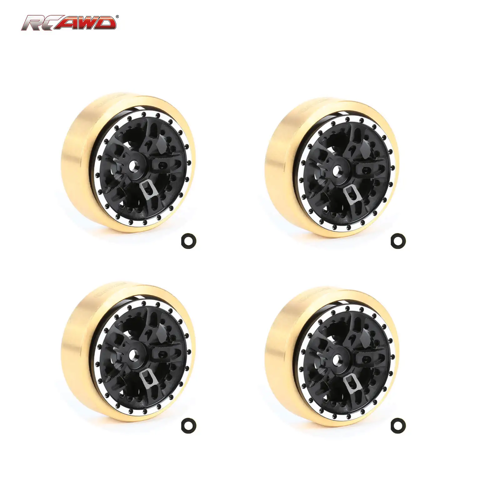 RCAWD 1.2in алюминиевый Радиоуправляемый обод колеса медный противовес для 1/18 HOBBYPLUS 4WD