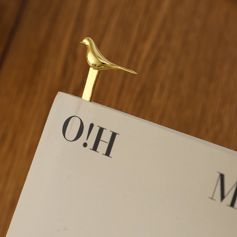 Закладка в форме птицы из металлического сплава зажим для книг школьные