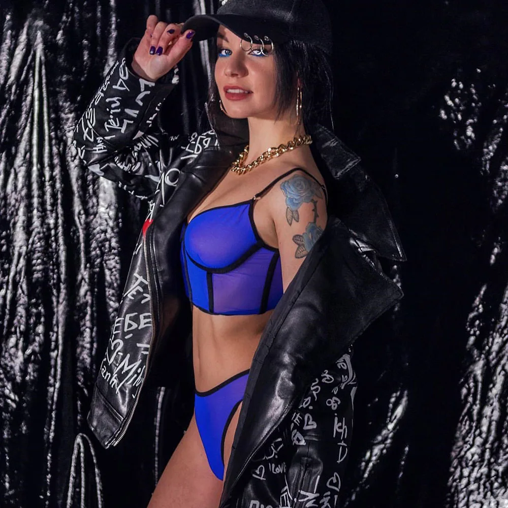 MIRABELLE Sexy lingerie Women Neon Green Female Underwear Intimate Bra and Panty Set Woman 2 Pieces Lace See Through Outfit