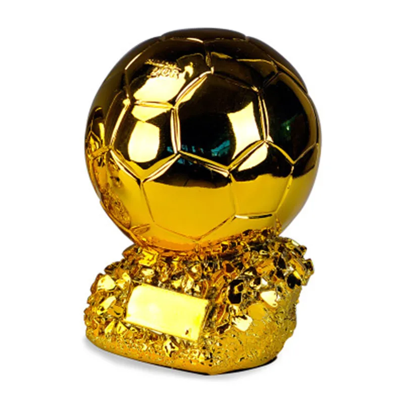 

FOOTBALL MATCH SOCCER FANS SOUVENIR GOLD BALL TROPHY CREATIVE COLOPHONY CRAFTS GOLD PLATING HOME FURNISHING ARTICLES A496