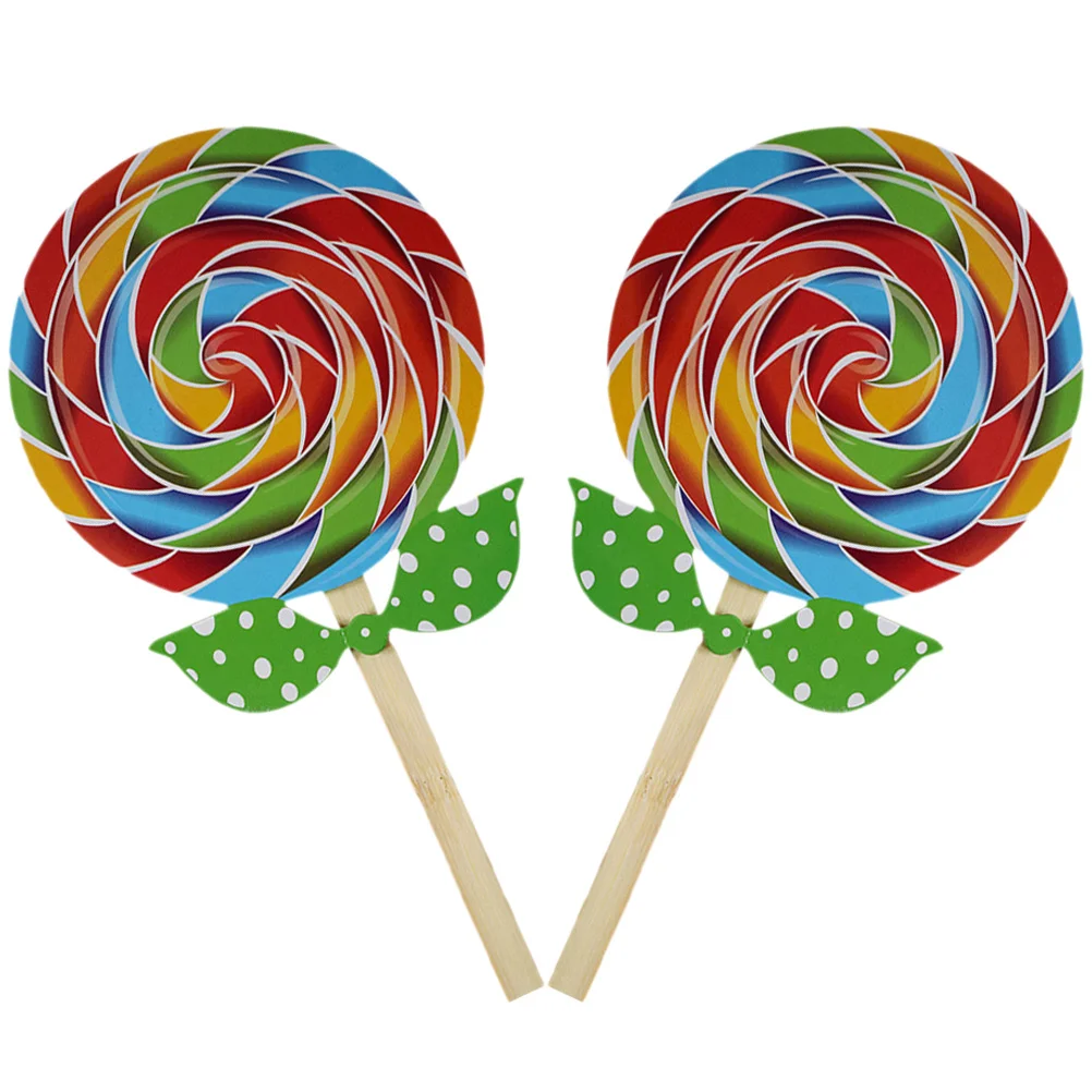 

2 Pcs Accessories Child Lollipops Kids Fake Food Photo Props Felt Unique Ornaments