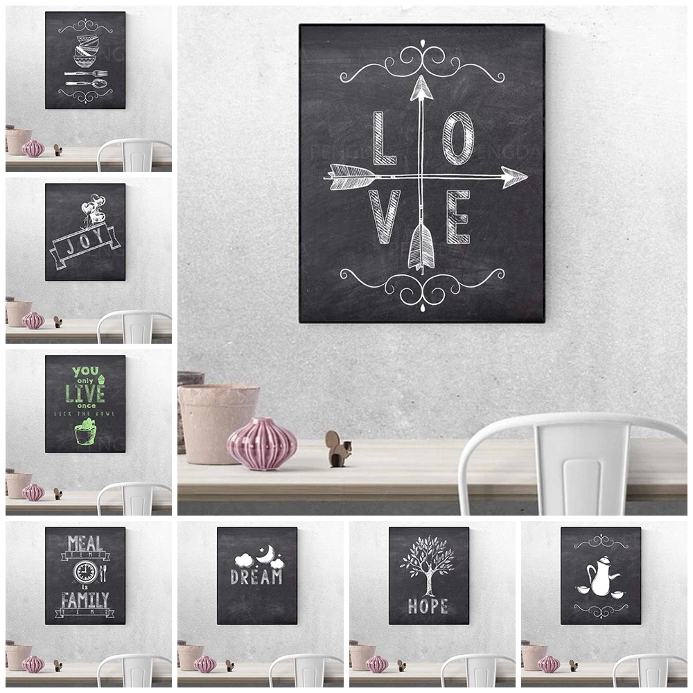 

Canvas Hd Tree Moon Letters Black White Prints Picture Wall Artwork Painting Home Decoration Modular Poster Living Room No Frame