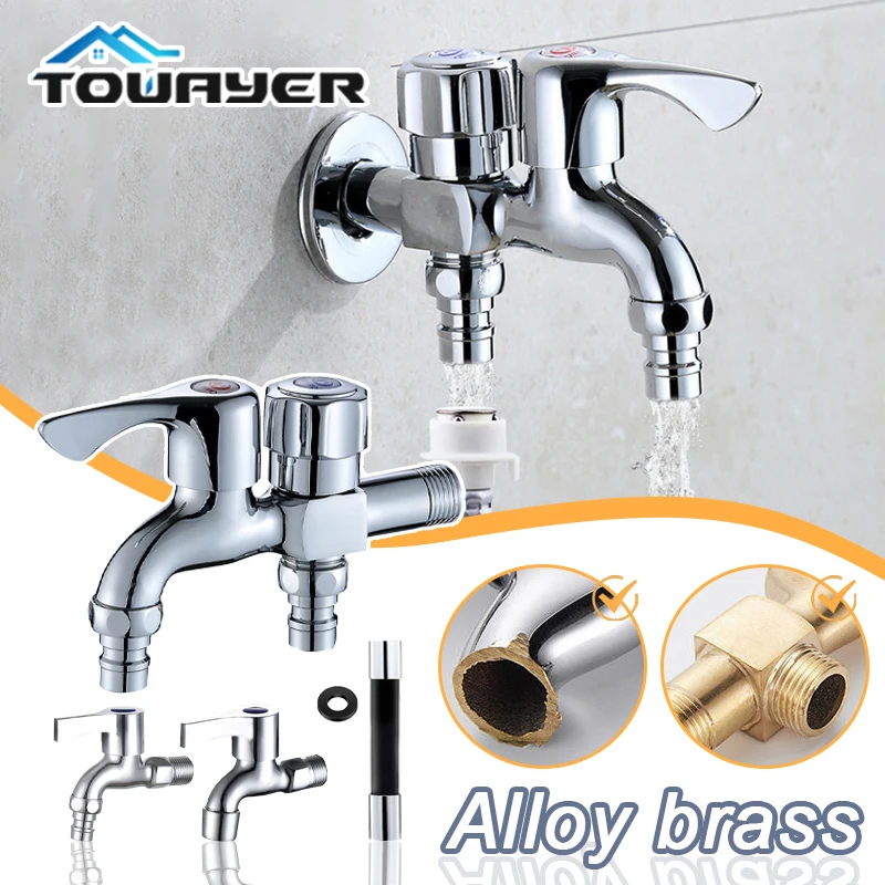 

Washing Machine Faucet Double Outlet Faucet Machine Wash Basin Mop Pool Extension Faucet Garden Faucet Bathroom Accessories