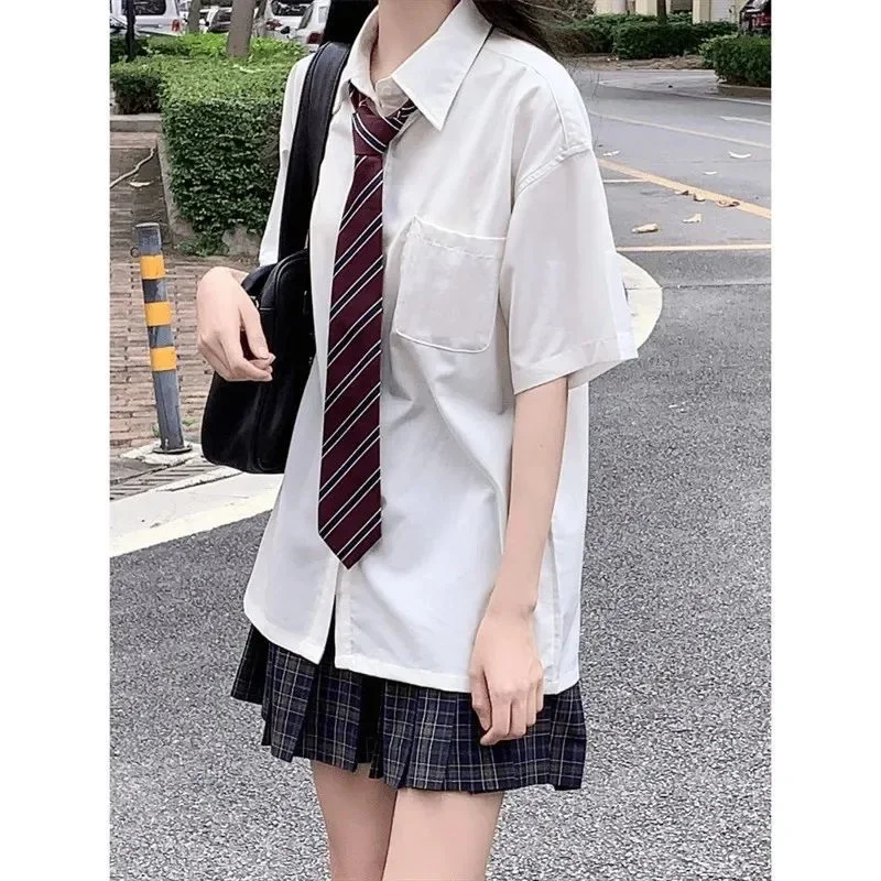 Женская рубашка с коротким рукавом в японском стиле Jk