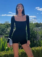 low cut sexy rompers womens jumpsuit y2k square collar long sleeve playsuit backless one piece bodysuit casual outfits overalls