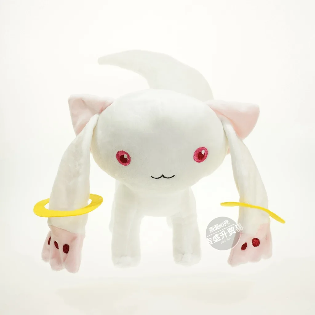 

43*20cm Puella Magi Madoka Magica Magic Kyubey Plush Toy Qbay Cat Soft Stuffed Doll Girls Birthday Christmas Gift for Children