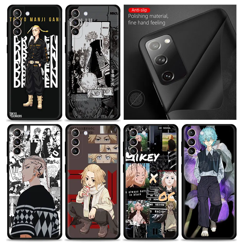 

Smartphone Case For Samsung Galaxy S21 S20 FE S22 Ultra S10 S9 S8 Plus Note 20Ultra Cover Draken mikey Tokyo revengers Avengers