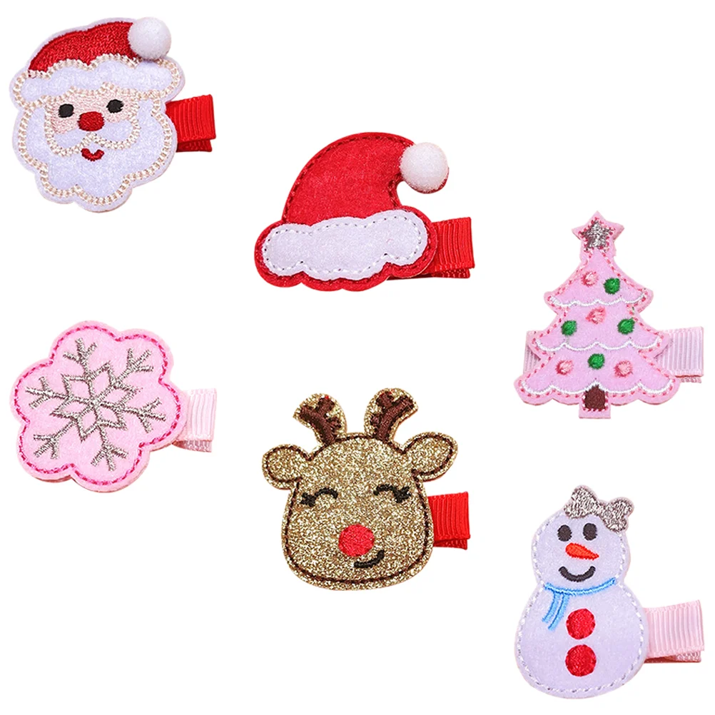 

Christmas Hair Clips Bulk Santa Headdress Decor Headpiece Barrettes Women Accessories Girls