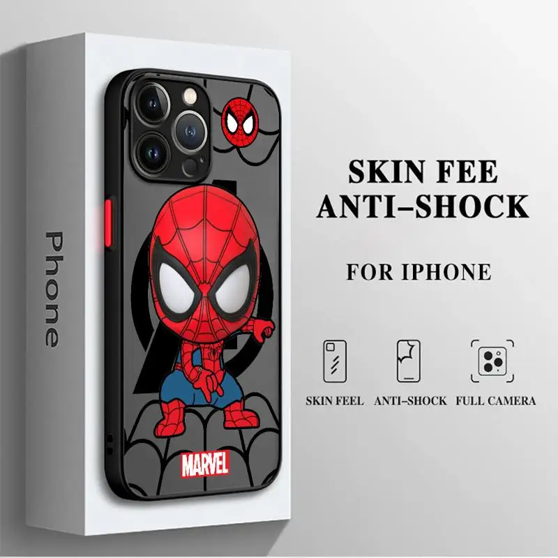 чехол для телефона Apple iPhone 15 16 14 pro max 8 11 12pro xs x 13 mini Los ina matte fundas Spider-Man And Groot Heroes