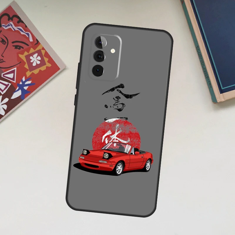 Красный чехол Miata Mx5 Na для Samsung Galaxy A12 A22 A32 A52 A14 A24 A34 A54 A53 A33 A13 A15 A25 A71 A51