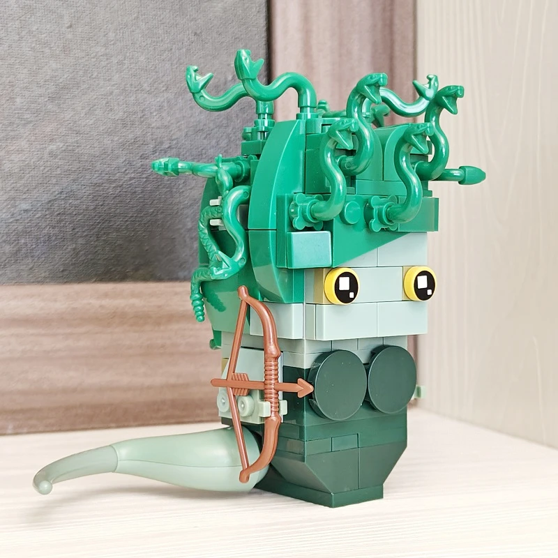 Конструктор Medusa BRICKHEADZ из АБС-пластика мини Экшн-фигурки игрушки