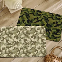 military camouflage door mat retro multiple choice living room kitchen rug non slip toilet rug