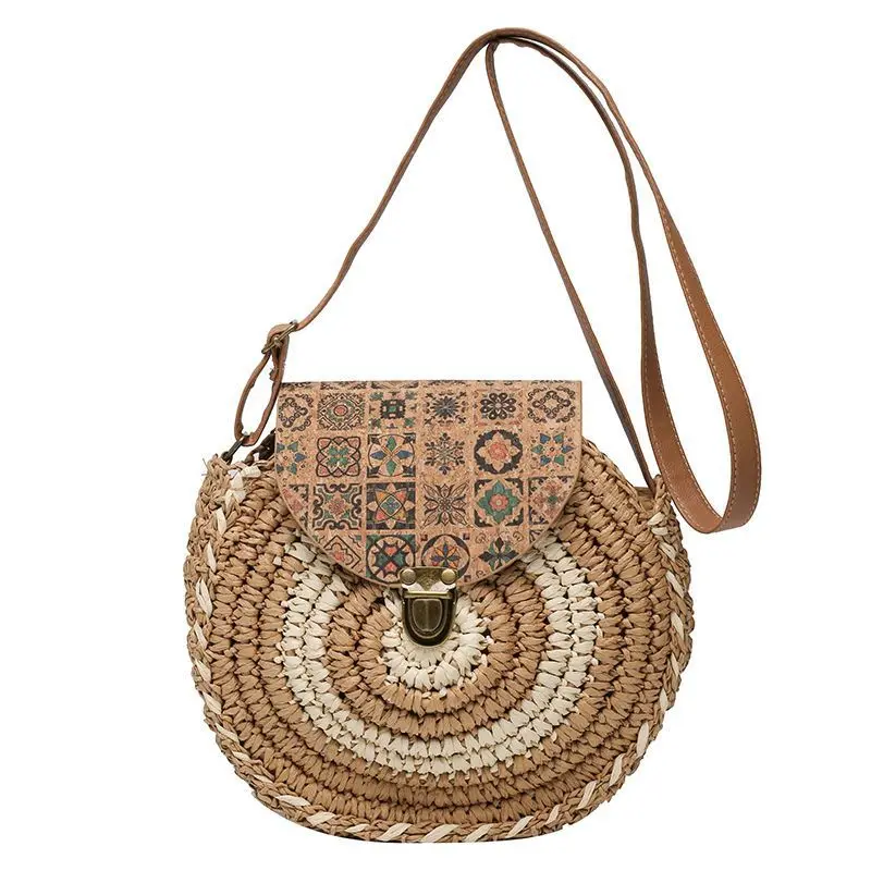 Designer Brand Straw Bag Single Shoulder Straw Crossbody Handmade Beach Bags for Women Bolsa Feminina Hot Selling Free Shipping