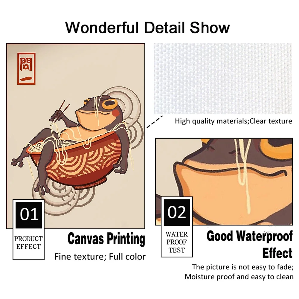 Винтажный постер с изображением лягушки