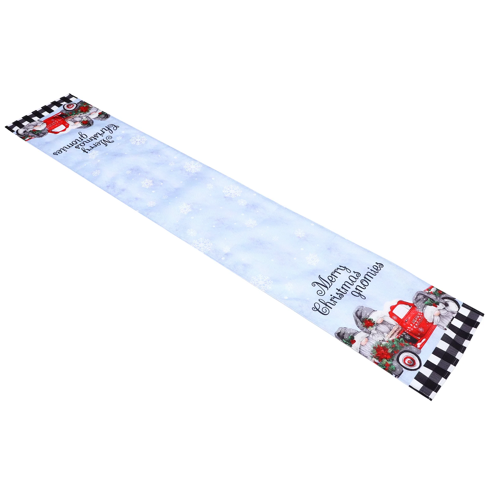 

Christmas Table Ornament Runner Linen Tablecloth Xmas Party Decor Decorate Decoration
