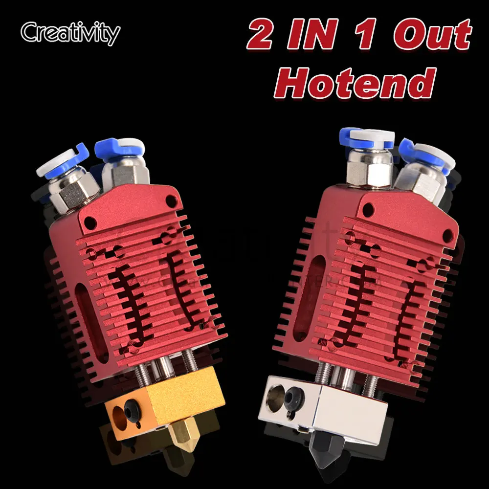 2 в 1 детали для 3D принтера J-head Hotend Dual feed MK8 | Компьютеры и офис