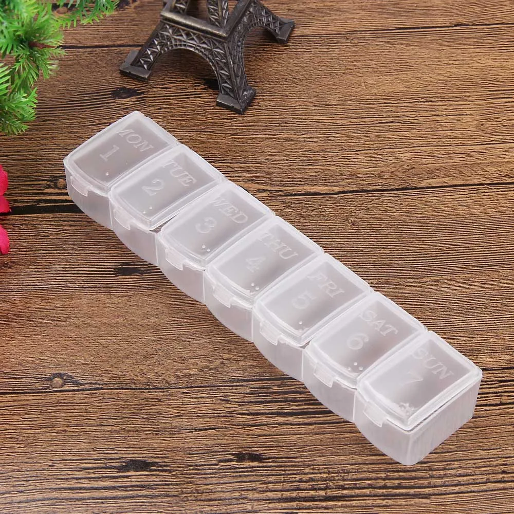 Портативный 7-дневный мини-контейнер для еженедельных планшетов держатель