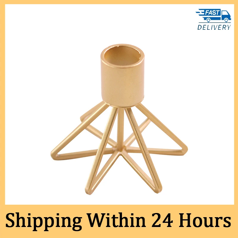 Crafts Candlestick Gold/silver Retro Drop Shipping Home Decoration Accessories Wedding Holiday Candlestick Crafts