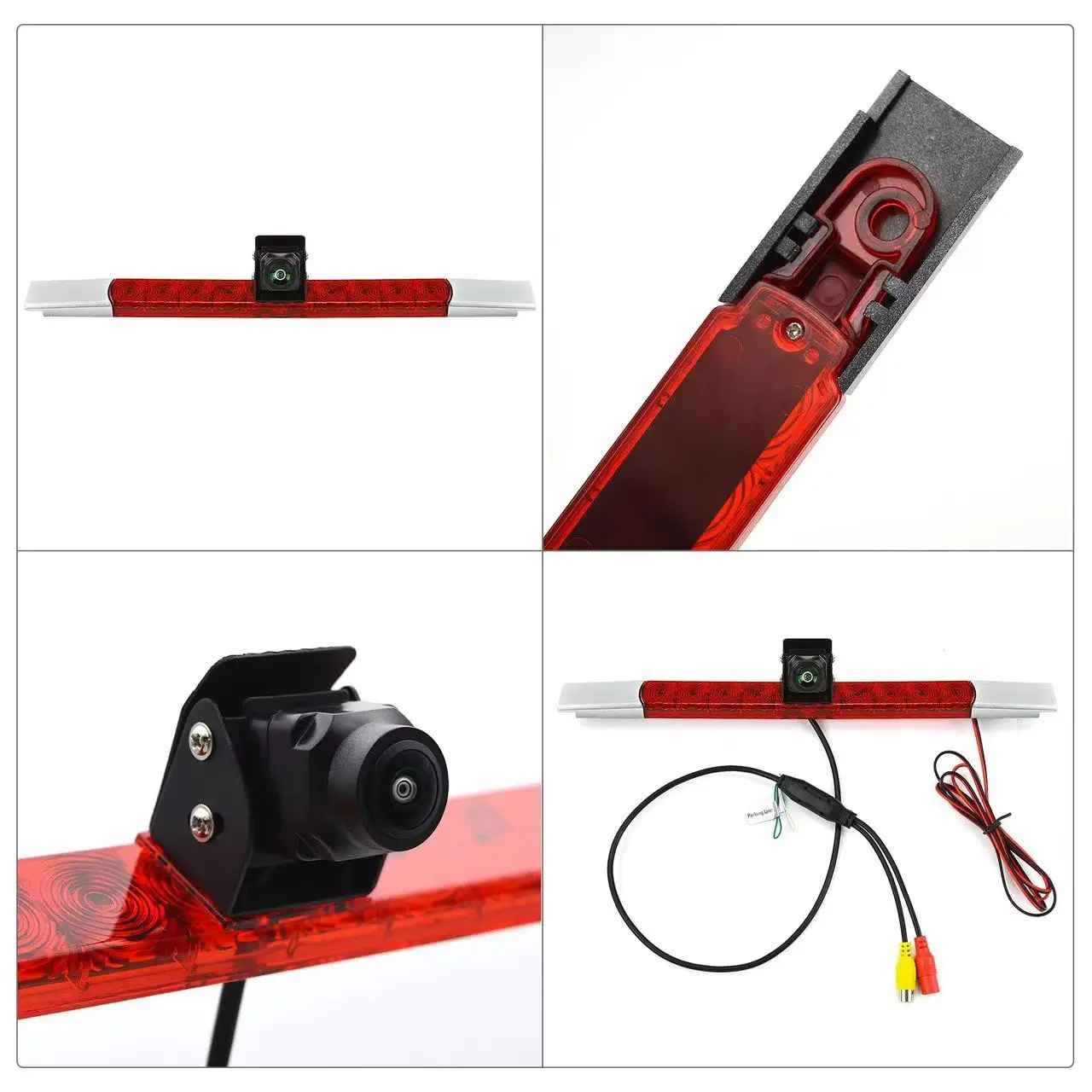 Камера заднего вида с двумя объективами стоп-сигналами для всех плоских