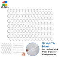self adhesive wall stickers 3d backspalsh tile peel and stick waterproof removable wallpaper 15 pieces