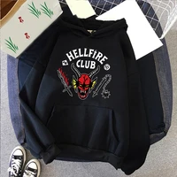 2022 things season 4 hellfire club unisex hoodie aesthetic graphic t shirt funny womenmen cotton casual oversized sweatshirt