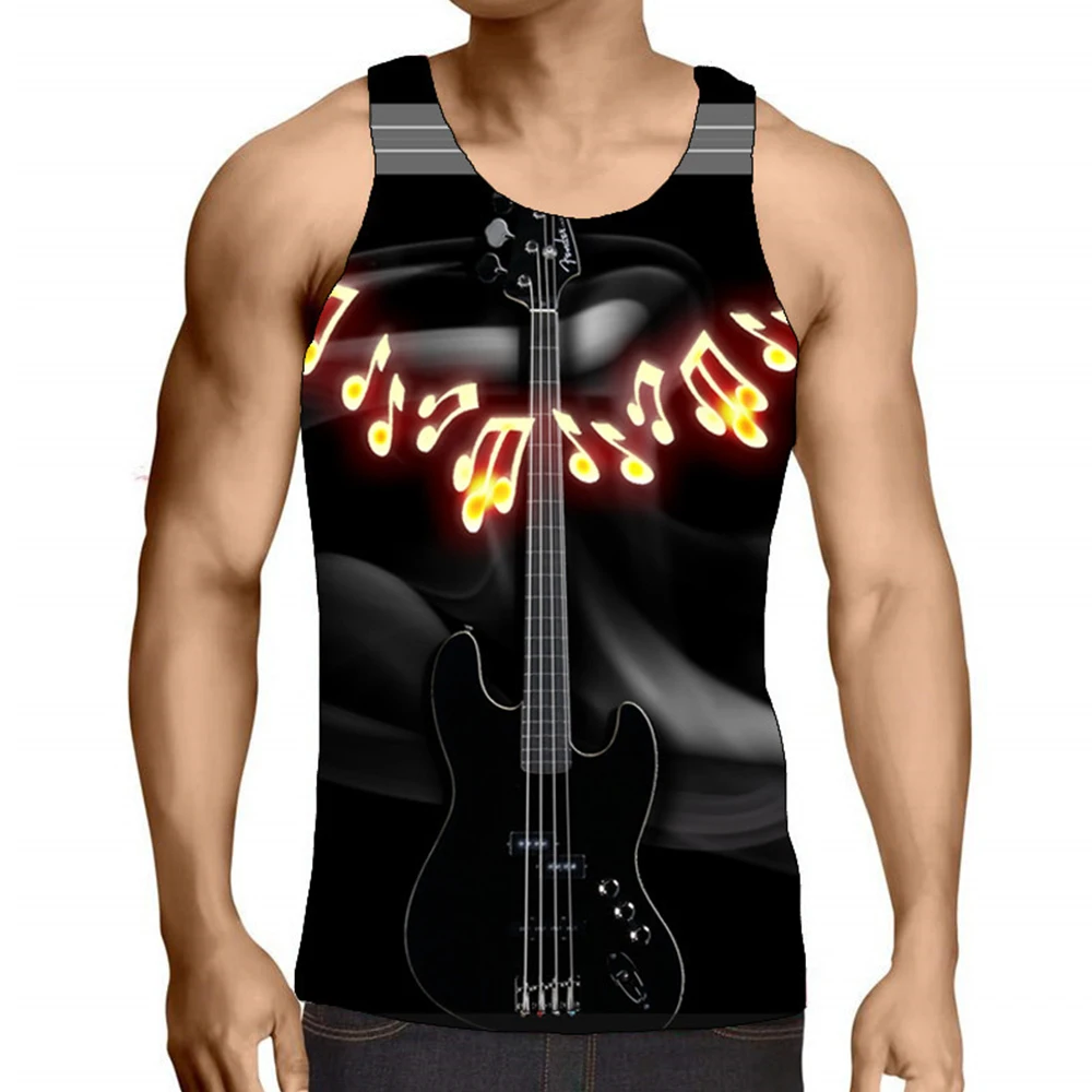 

Summer Fashion Men Sport Gym T Shirt Fitness Sleeveless Vest Bodybuilding Male Muscle Streetwear Tank Top 2023