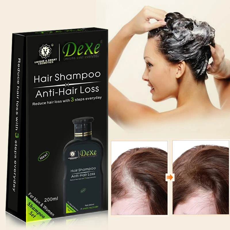 200ml Dexe Hair Shampoo Set Anti-hair Loss Chinese Herbal Hair Growth Product Prevent Hair Treatment For Men & Women