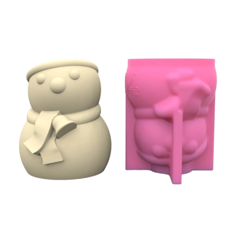 

E15E DIY силиконовый милый снеговик цветочный горшок коробка для хранения плесень для декора суккулентных растений